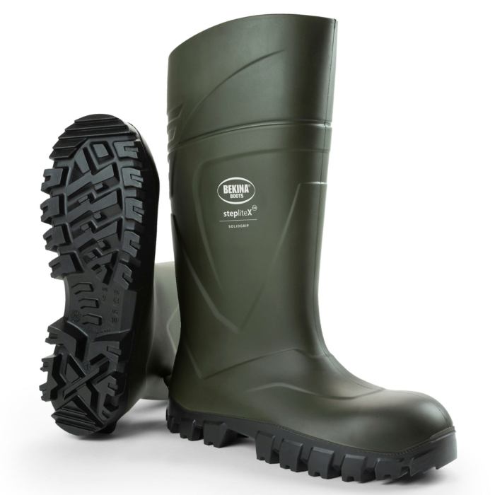 Cizme protectie Bekina StepliteX SolidGrip, O4, verde/negru [5]