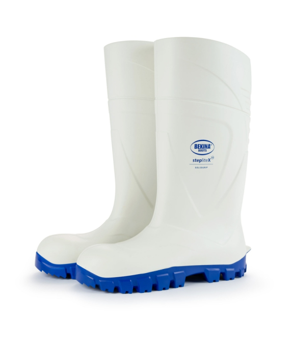 Cizme protectie Bekina StepliteX SolidGrip, S4, alb/albastru [2]