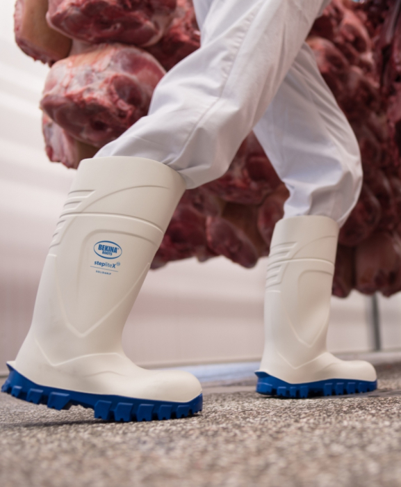 Cizme protectie Bekina StepliteX SolidGrip, S4, alb/albastru [14]