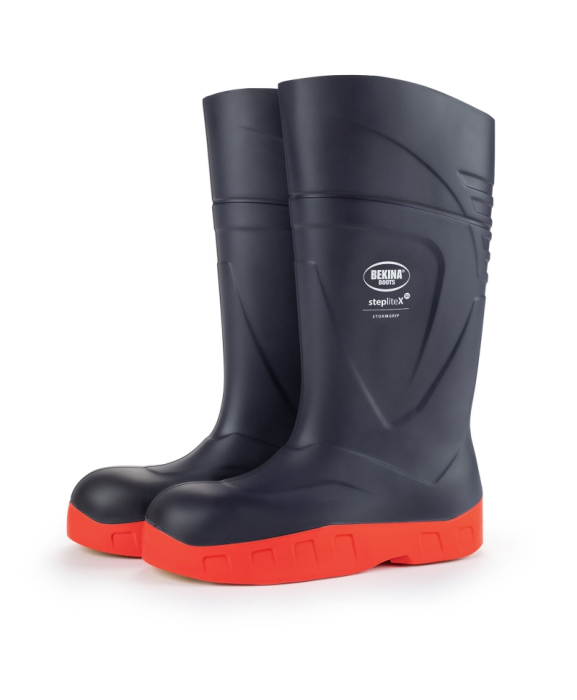 Cizme protectie Bekina StepliteX StormGrip, S5, bleumarin/portocaliu [2]