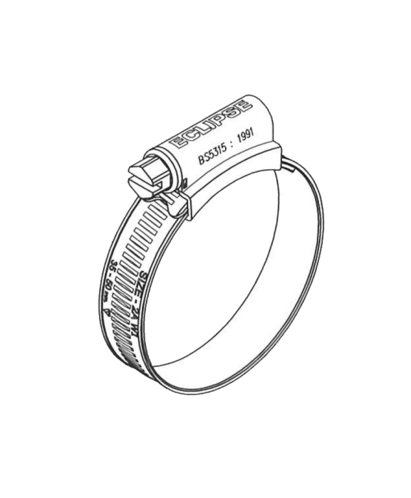 Coliere metalice zincate cu surub, Eclipse [3]