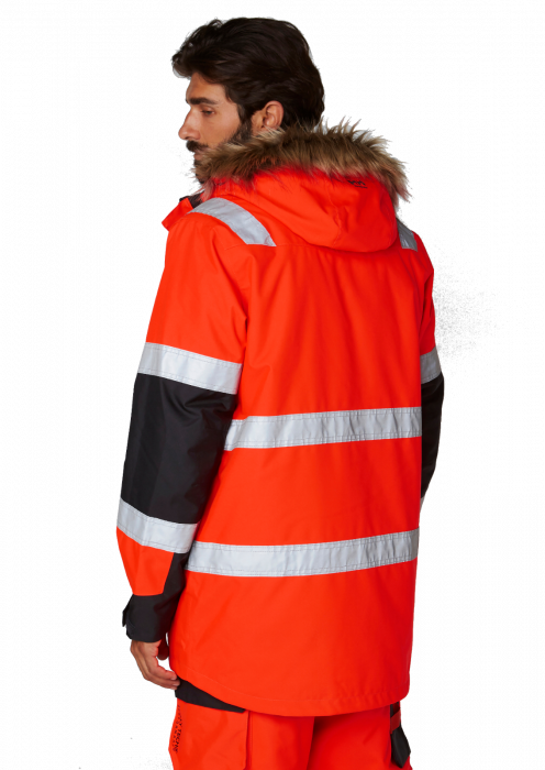 Geaca de iarna cu gluga imblanita Helly Hansen Alna Winter Parka, rosu/negru, S [4]
