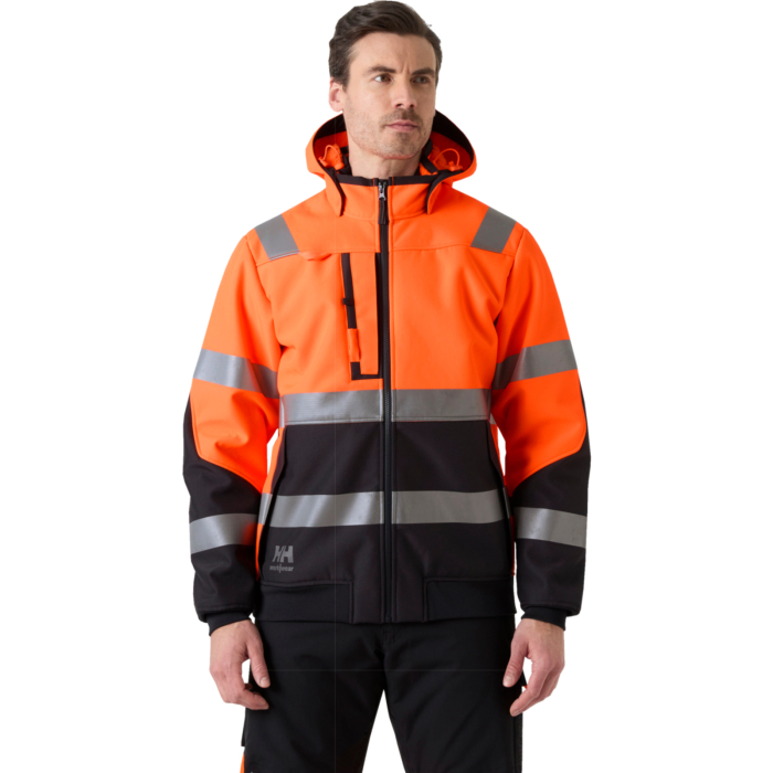 Geaca reflectorizanta cu gluga Helly Hansen Alna 2.0 Winter Softshell Jacket CL2 [3]
