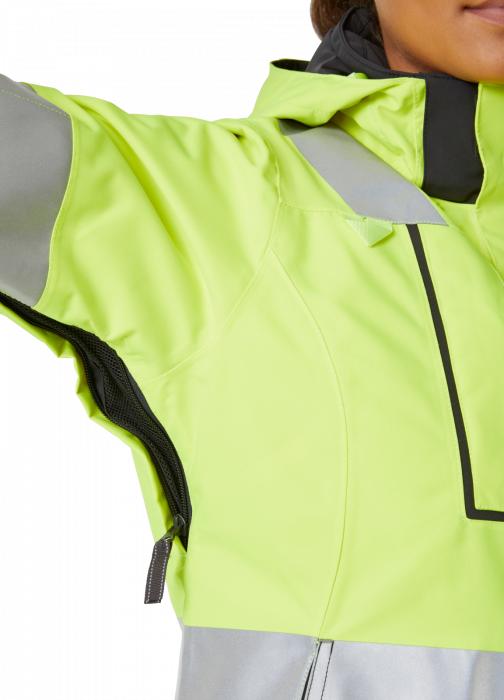 Geaca reflectorizanta dama cu gluga Helly Hansen Luna Winter CL2, galben/negru, S [5]
