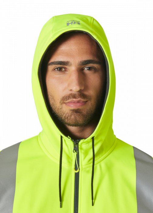 Hanorac reflectorizant cu gluga Helly Hansen Addvis Zip CL3, galben, L [6]