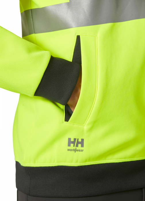 Hanorac reflectorizant cu gluga Helly Hansen Addvis Zip CL3, galben, L [5]