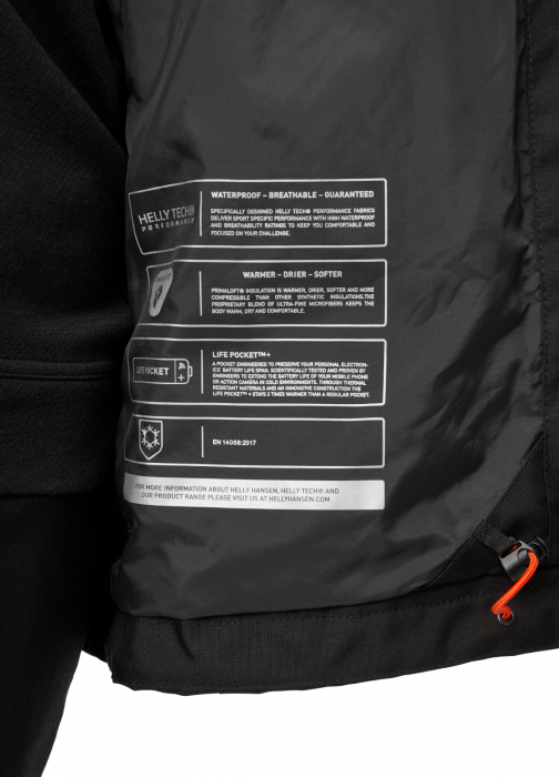 Jacheta dama cu gluga Helly Hansen Luna Shell, neagra, S [7]