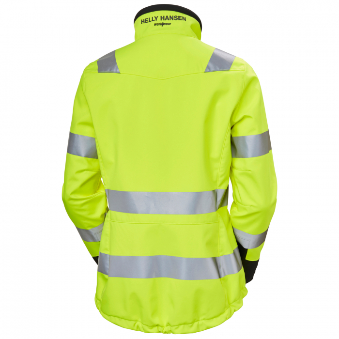 Jacheta reflectorizanta dama Helly Hansen Luna Softshell CL2, galben/negru, XS [2]