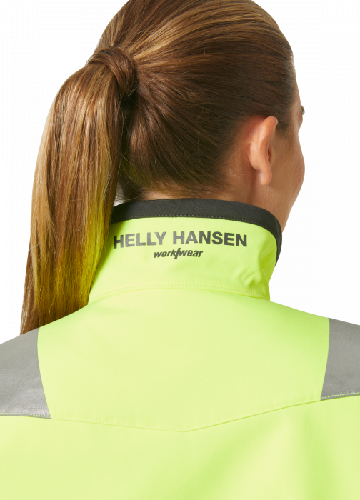 Jacheta reflectorizanta dama Helly Hansen Luna Softshell CL2, galben/negru, XS [8]