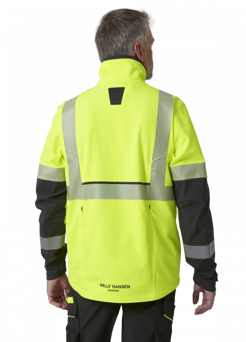Jacheta reflectorizanta Helly Hansen ICU BRZ CL2, galben/negru, M [5]