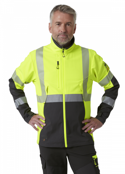 Jacheta reflectorizanta Helly Hansen ICU BRZ CL2, galben/negru, M [4]