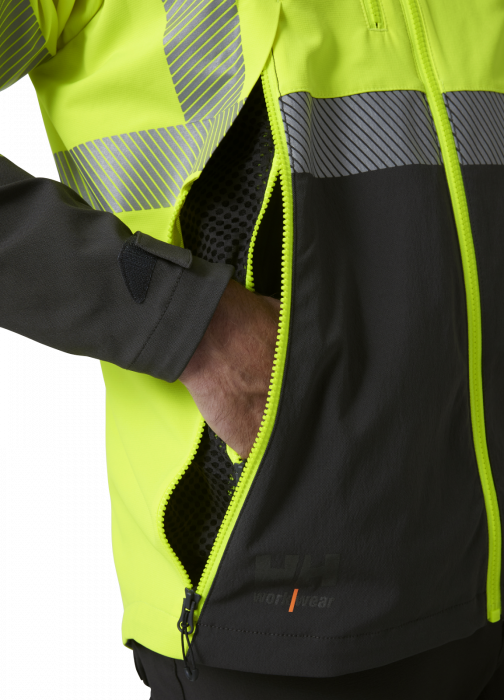 Jacheta reflectorizanta Helly Hansen ICU BRZ CL2, galben/negru, M [8]