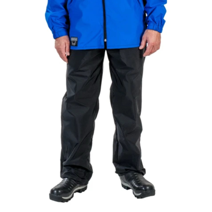 Pantaloni cu talie elastica Udder Tech, nailon - impermeabili, fermoar si elastic la glezna [3]
