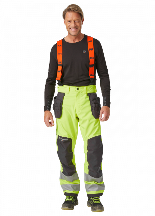 Pantaloni de lucru cu bretele Helly Hansen Alna 2.0 Shell Construction, impermeabili, reflectorizanti, HVC2 [3]