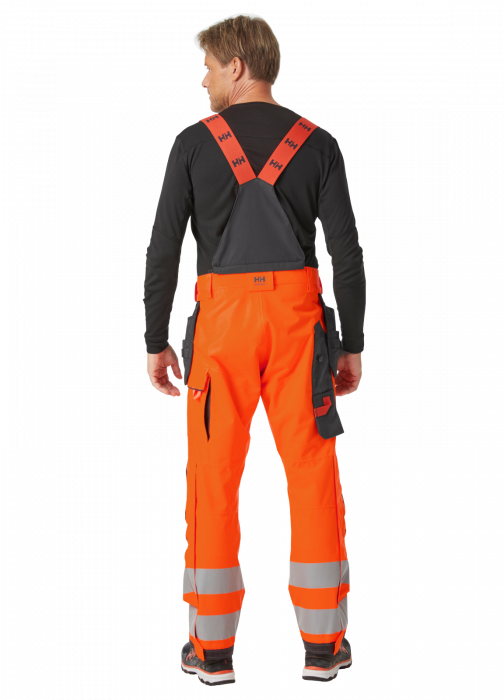 Pantaloni de lucru cu bretele Helly Hansen Alna 2.0 Shell Construction, impermeabili, reflectorizanti, HVC2 [4]