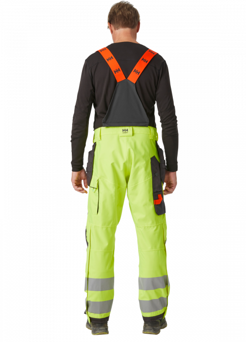 Pantaloni de lucru cu bretele Helly Hansen Alna 2.0 Shell Construction, impermeabili, reflectorizanti, HVC2 [4]