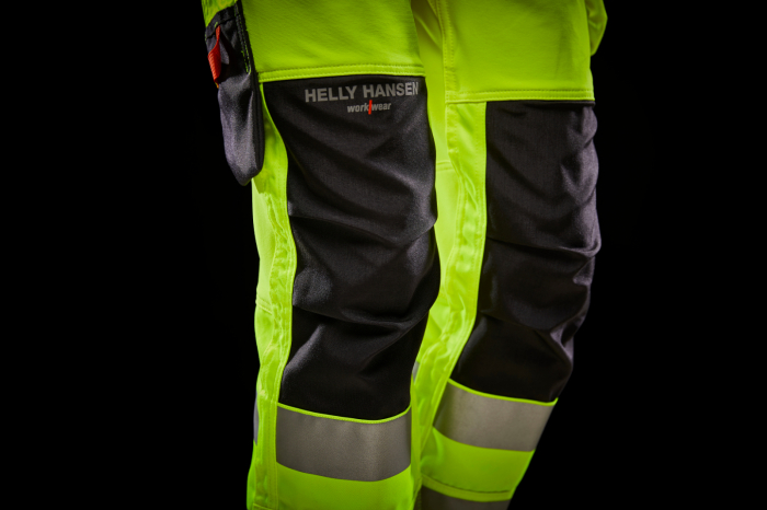 Pantaloni de lucru dama reflectorizanti Helly Hansen Luna Construction, CL2, galben/negru, C44 [8]