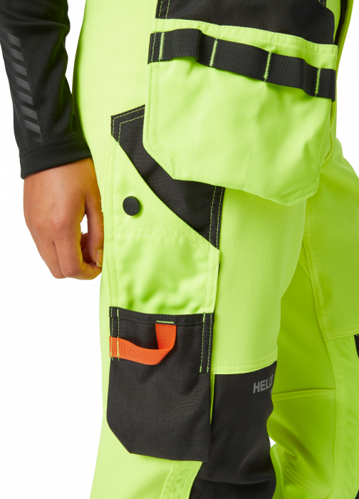 Pantaloni de lucru dama reflectorizanti Helly Hansen Luna Construction, CL2, galben/negru, C44 [6]