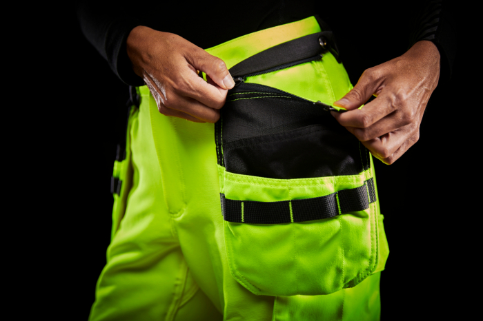 Pantaloni de lucru dama reflectorizanti Helly Hansen Luna Construction, CL2, galben/negru, C44 [7]