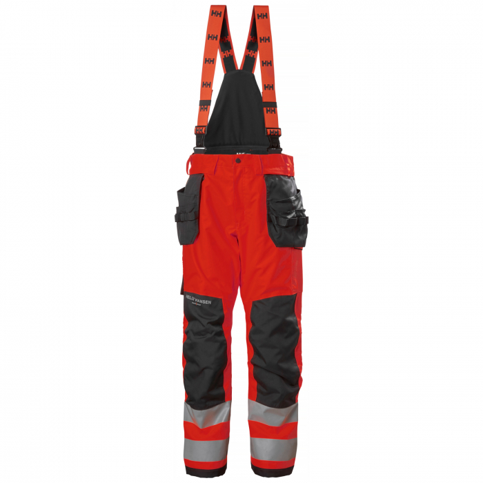 Pantaloni de lucru de iarna, cu bretele, Helly Hansen Alna 2.0 Winter Construction, impermeabili, reflectorizanti, HVC2 [1]