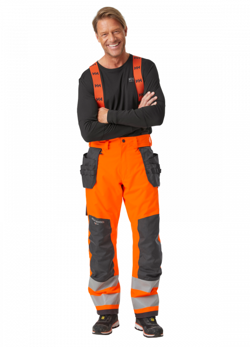 Pantaloni de lucru de iarna, cu bretele, Helly Hansen Alna 2.0 Winter Construction, impermeabili, reflectorizanti, HVC2 [3]