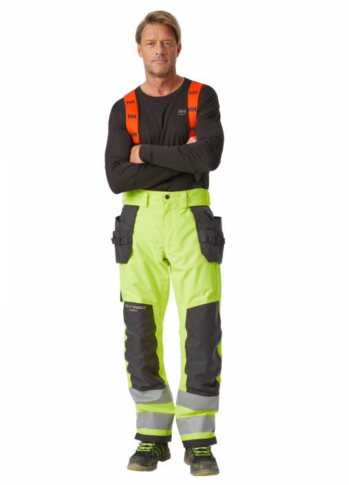 Pantaloni de lucru de iarna, cu bretele, Helly Hansen Alna 2.0 Winter Construction, impermeabili, reflectorizanti, HVC2 [3]