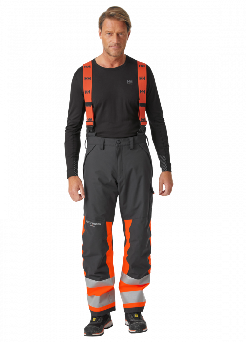Pantaloni de lucru de iarna, cu bretele, Helly Hansen Alna 2.0 Winter, impermeabili, reflectorizanti, HVC1 [3]