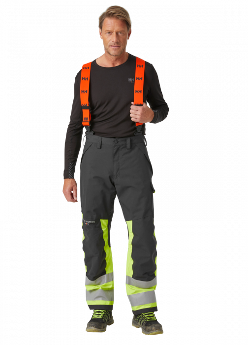 Pantaloni de lucru de iarna, cu bretele, Helly Hansen Alna 2.0 Winter, impermeabili, reflectorizanti, HVC1 [3]