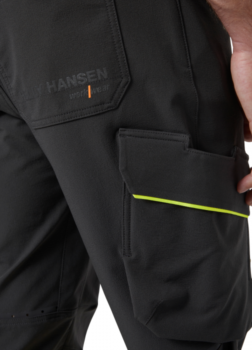 Pantaloni de lucru Helly Hansen ICU BRZ Cargo CL1, galben/negru, C156 [5]