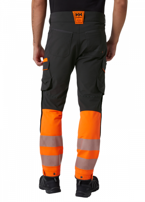 Pantaloni de lucru Helly Hansen ICU BRZ Cargo CL1, portocaliu/negru, D108 [4]