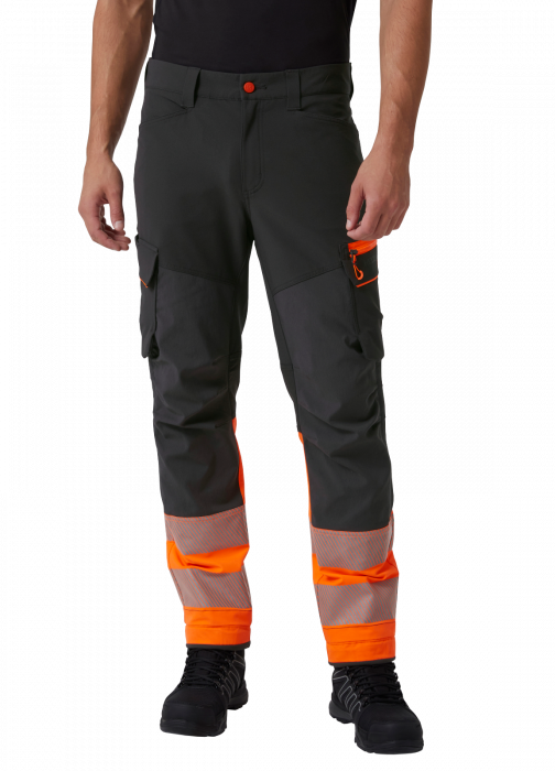 Pantaloni de lucru Helly Hansen ICU BRZ Cargo CL1, portocaliu/negru, D108 [3]