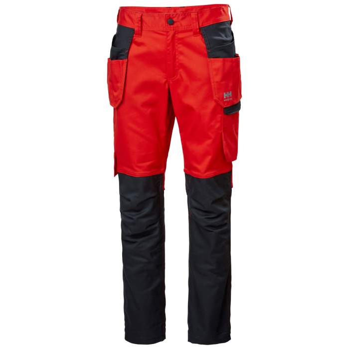 Pantaloni de lucru Helly Hansen Manchester Construction, rosu/negru, C44 [1]