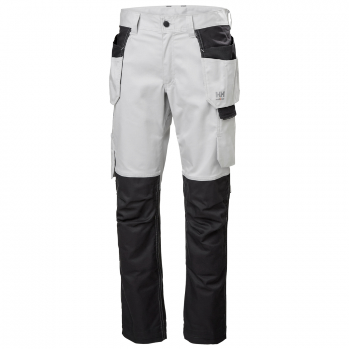 Pantaloni de lucru Helly Hansen Manchester Construction, gri deschis/negru, C44 [1]