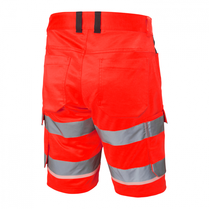 Pantaloni de lucru reflectorizanti scurti Helly Hansen UC-ME Cargo CL1, rosu/negru, C70 [2]