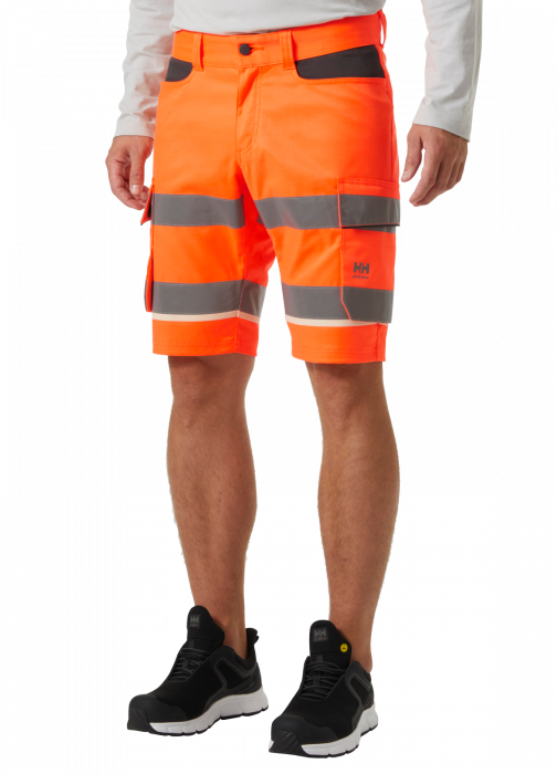 Pantaloni de lucru reflectorizanti scurti Helly Hansen UC-ME Cargo CL1, portocaliu/negru, C66 [3]