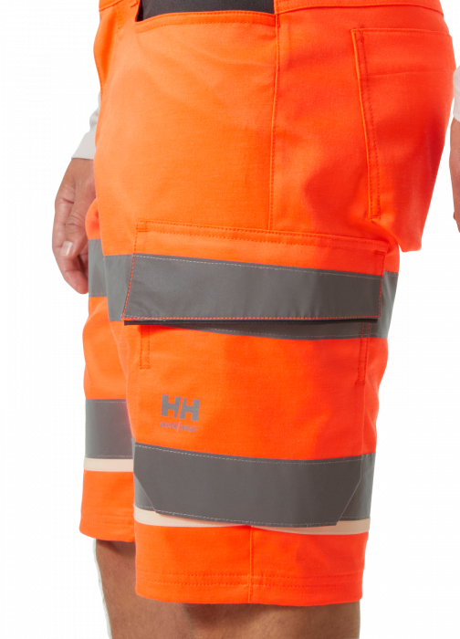 Pantaloni de lucru reflectorizanti scurti Helly Hansen UC-ME Cargo CL1, portocaliu/negru, C66 [6]