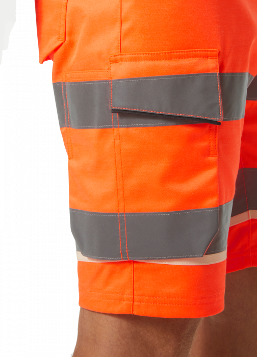 Pantaloni de lucru reflectorizanti scurti Helly Hansen UC-ME Cargo CL1, portocaliu/negru, C66 [5]