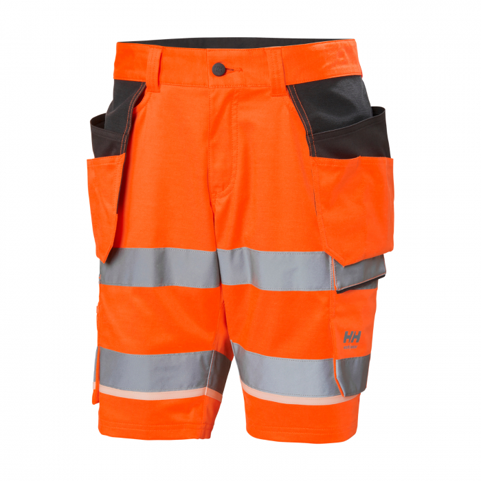 Pantaloni de lucru reflectorizanti scurti Helly Hansen UC-ME Construction CL1, portocaliu/negru, C74 [1]