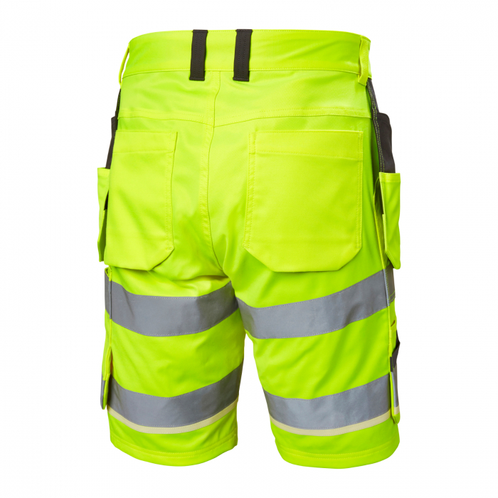 Pantaloni de lucru reflectorizanti scurti Helly Hansen UC-ME Construction CL1, galben/negru, C52 [2]
