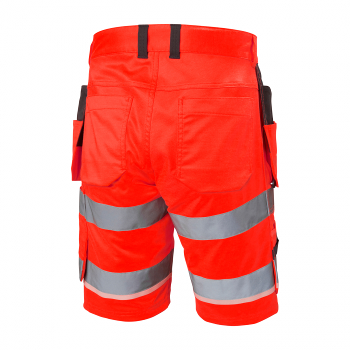 Pantaloni de lucru reflectorizanti scurti Helly Hansen UC-ME Construction CL1, rosu/negru, C68 [2]