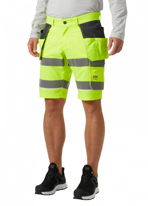Pantaloni de lucru reflectorizanti scurti Helly Hansen UC-ME Construction CL1, galben/negru, C52 [3]