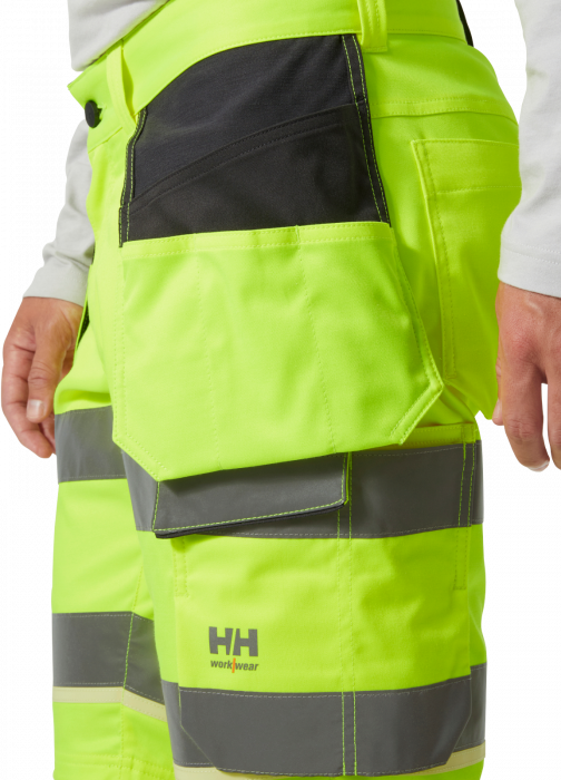 Pantaloni de lucru reflectorizanti scurti Helly Hansen UC-ME Construction CL1, galben/negru, C52 [6]