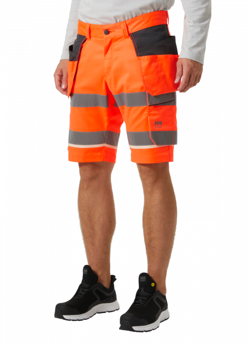 Pantaloni de lucru reflectorizanti scurti Helly Hansen UC-ME Construction CL1, portocaliu/negru, C74 [3]