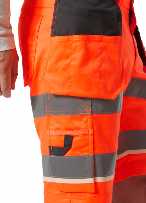 Pantaloni de lucru reflectorizanti scurti Helly Hansen UC-ME Construction CL1, portocaliu/negru, C74 [5]