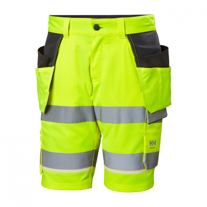 Pantaloni de lucru reflectorizanti scurti Helly Hansen UC-ME Construction CL1, galben/negru, C52 [1]