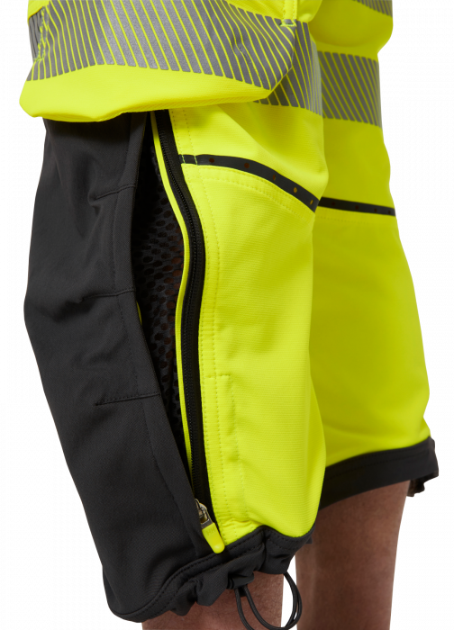 Pantaloni de lucru trei sferturi Helly Hansen ICU BRZ Construction Pirate CL1, galben/negru, C62 [7]