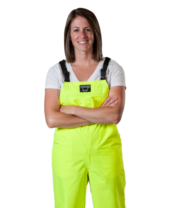 Salopeta Udder Tech, poliester - impermeabila, galbena hi-vis [2]