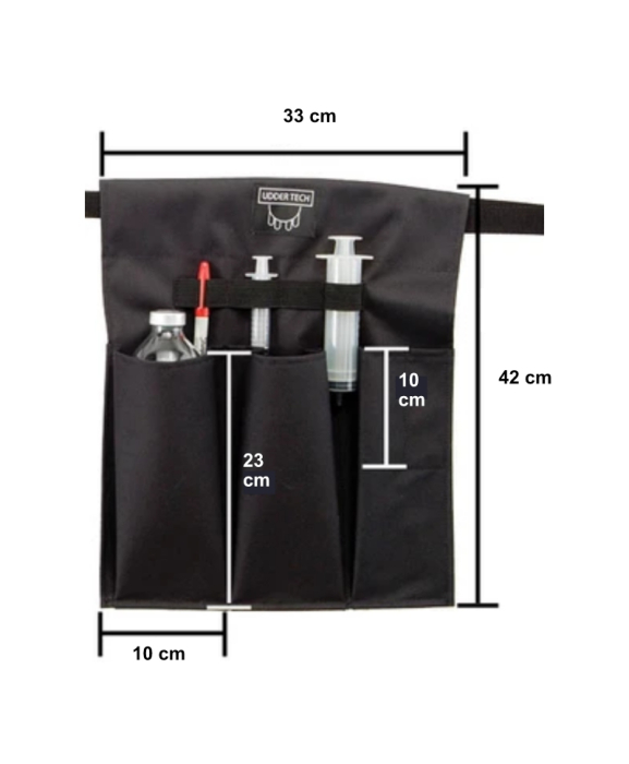 Set doua buzunare acesorii medicale Udder Tech, poliester - rezistente la apa, negre, R [2]