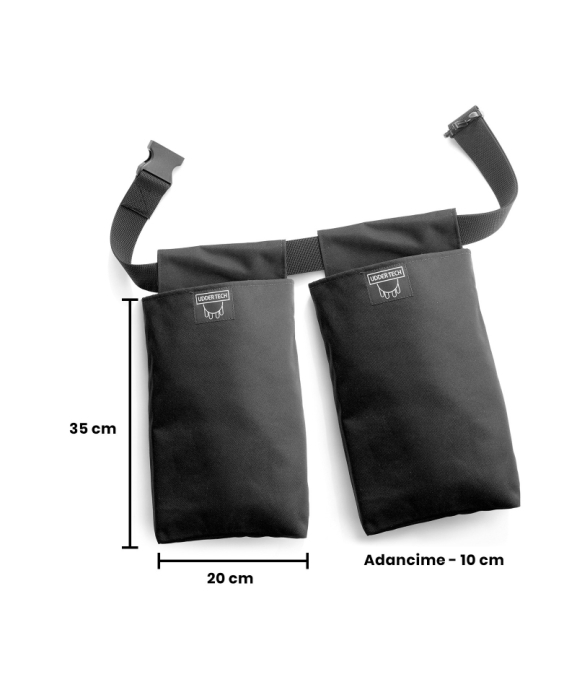 Set doua buzunare externe lungi Udder Tech, negre, R [2]