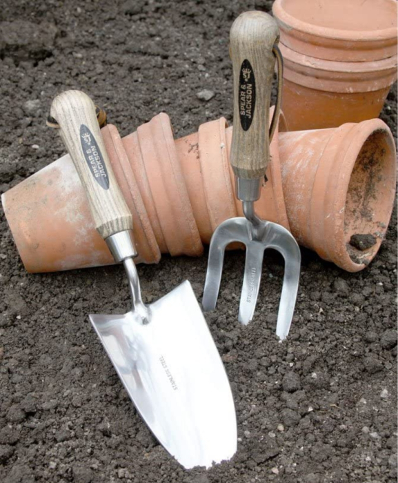 Set gradinarit cadou pentru copii cu doua piese cu lame inox, manere lemn, Spear & Jackson [2]